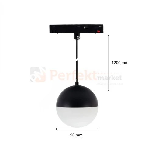System SHIFT lampa wisząca kula GLOBE P BASIC 10W 4000K czarna perfektmarket (2).webp