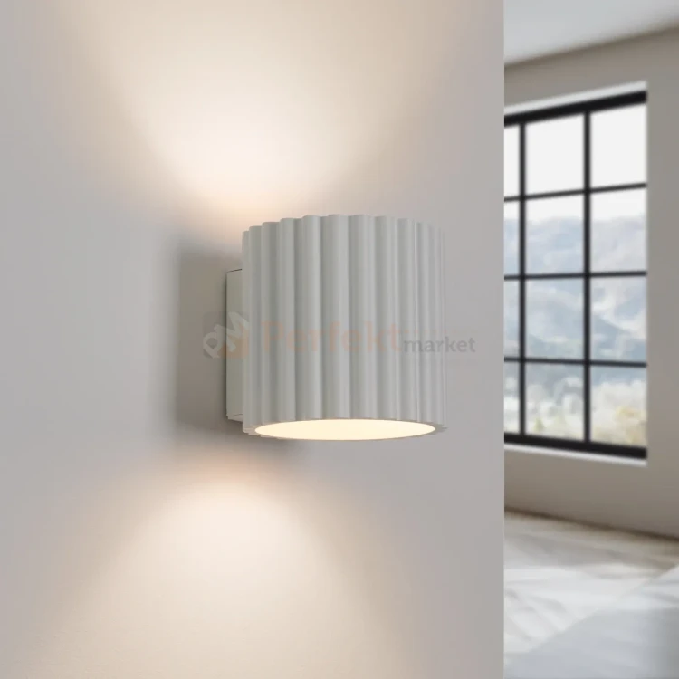 Kinkiet AURA ryflowany G9 biały SL.1781 perfektmarket (2).webp