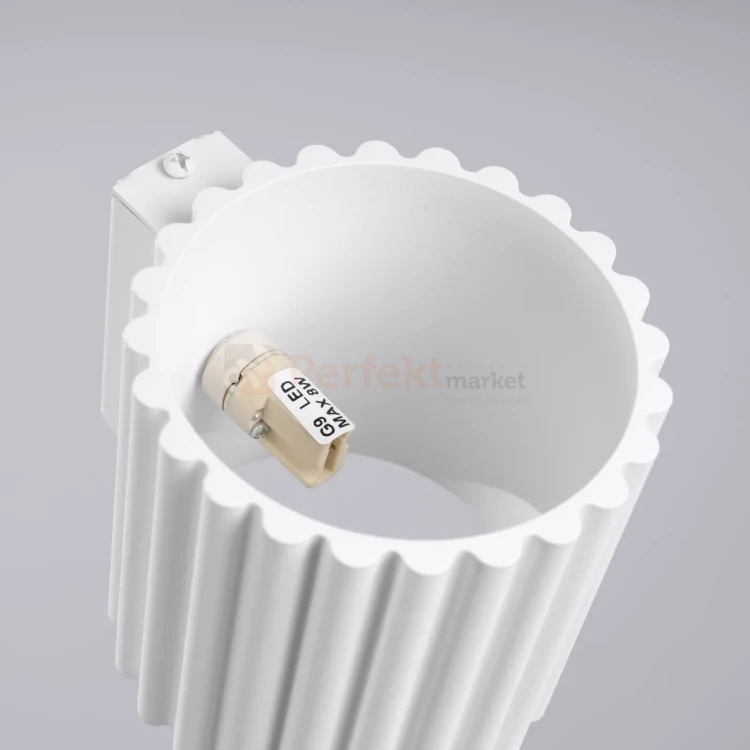 Kinkiet AURA ryflowany G9 biały SL.1781 perfektmarket (5).webp
