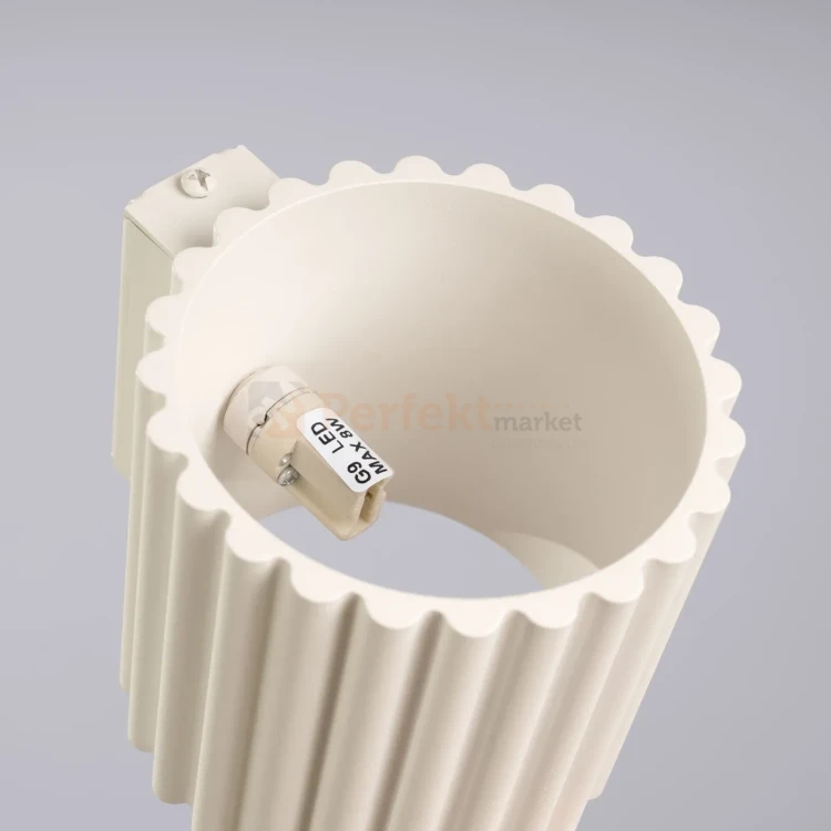 Kinkiet AURA ryflowany G9 beżowy SL.1781 perfektmarket (9).webp