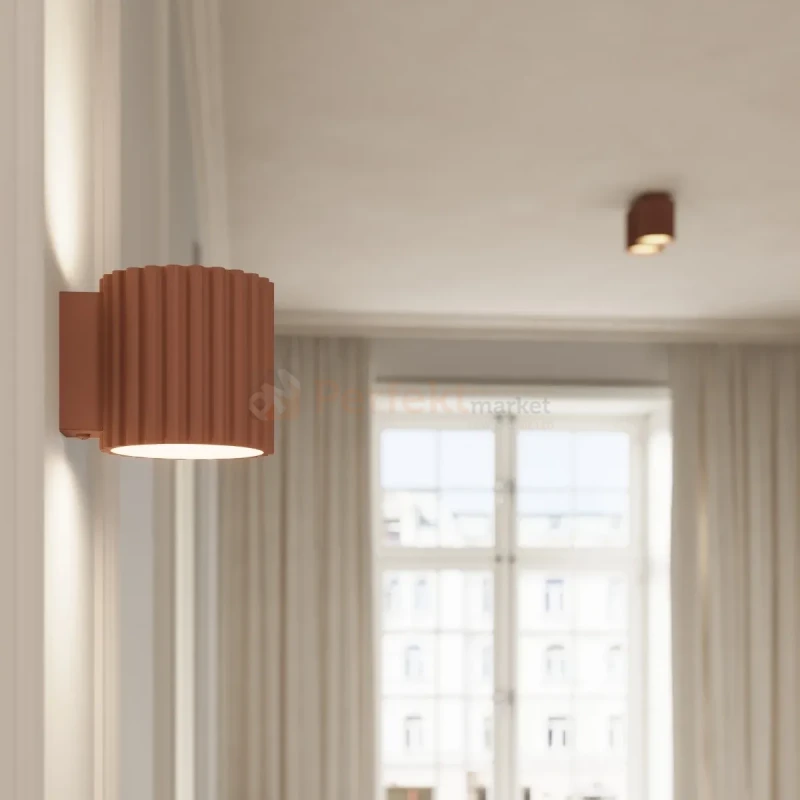 Kinkiet AURA ryflowany G9 mocca SL.1806 perfektmarket (11).webp