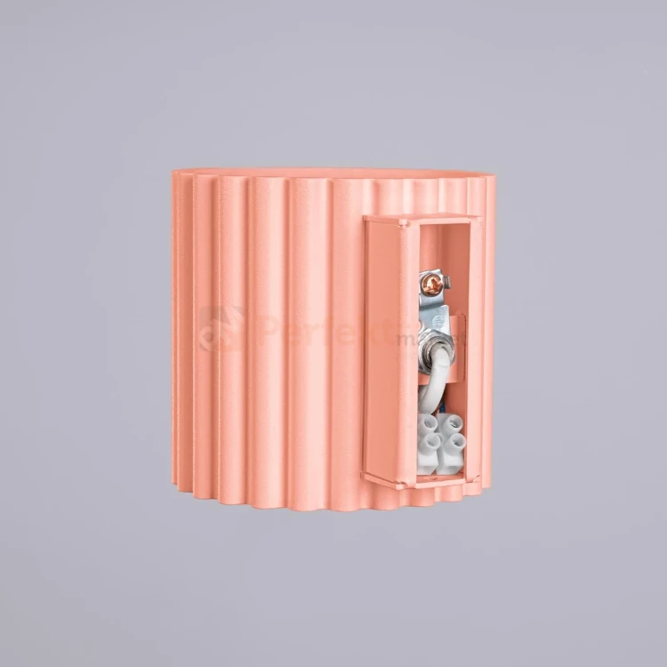 Kinkiet AURA ryflowany G9 brzoskwiniowy SL.1825 perfektmarket.webp