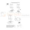 Lampa ogrodowa LED stojąca słupek nowoczesny Form 80cm CCT IP54 antracyt montaż perfektmarket.webp
