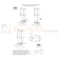 Lampa ogrodowa LED stojąca słupek nowoczesny Form 80cm CCT IP54 antracyt montaż perfektmarket.webp