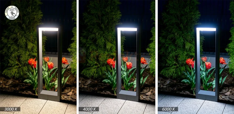 Lampa ogrodowa LED stojąca słupek nowoczesny Form 80cm CCT IP54 antracyt perfektmarket (1).webp