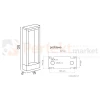 Lampa ogrodowa LED stojąca słupek nowoczesny Form 50cm CCT IP54 antracyt perfektmarket wymiar.webp