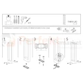 lampa stojąca LED słupek ogrodowy THIKA LED nowodvorski czarna 3000K 60cm IP54 montaż perfektmarket.webp