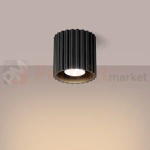 Plafon AURA 1xGU10 oprawa sufitowa tuba SL.1784 IP20 czarny