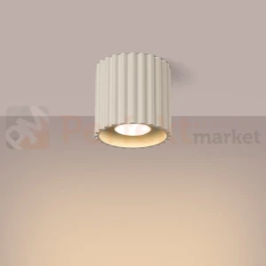 Plafon AURA 1xGU10 oprawa sufitowa tuba SL.1789 IP20 beżowy