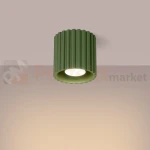 Plafon AURA 1xGU10 oprawa sufitowa tuba SL.1794 IP20 zielony oliwkowy (6).webp