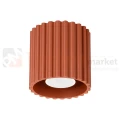 Plafon AURA 1xGU10 oprawa sufitowa tuba SL.1799 IP20 ochra czerwona (3).webp