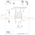 Plafon AURA 1xGU10 oprawa sufitowa tuba SL.1799 IP20 ochra czerwona (10).webp