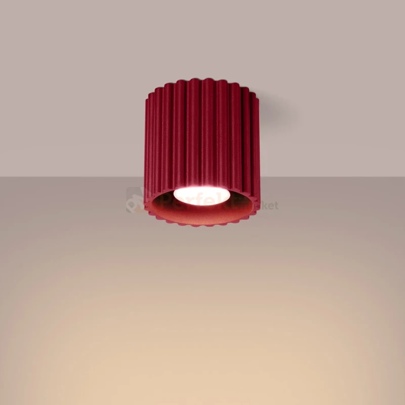 Plafon AURA 1xGU10 oprawa sufitowa tuba SL.1819 IP20 burgund perfektmarket (7).webp