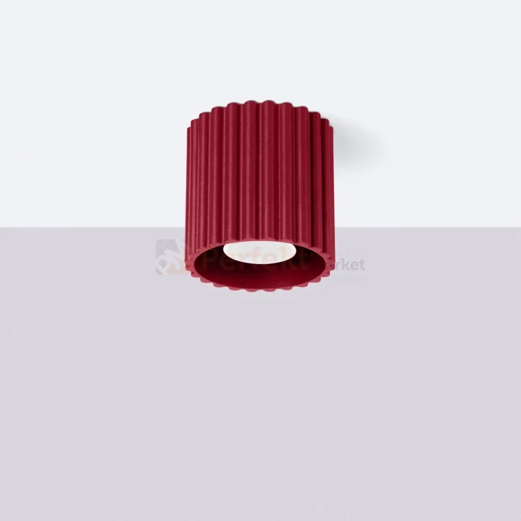 Plafon AURA 1xGU10 oprawa sufitowa tuba SL.1819 IP20 burgund perfektmarket (9).webp