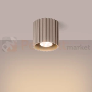 Plafon AURA 1xGU10 oprawa sufitowa tuba SL.1814 IP20 taupe
