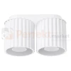 Plafon AURA 2xGU10 oprawa sufitowa ryflowana SL.1780 IP20 biała perfektmarket.webp