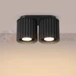 Plafon AURA 2xGU10 oprawa sufitowa ryflowana SL.1785 IP20 czarny perfektmarket (5).webp