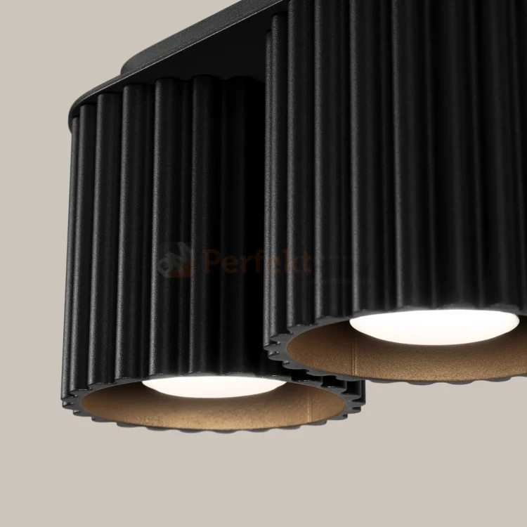 Plafon AURA 2xGU10 oprawa sufitowa ryflowana SL.1785 IP20 czarny perfektmarket (6).webp
