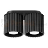 Plafon AURA 2xGU10 oprawa sufitowa ryflowana SL.1785 IP20 czarny perfektmarket.webp