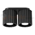 Plafon AURA 2xGU10 oprawa sufitowa ryflowana SL.1785 IP20 czarny perfektmarket.webp