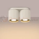 Plafon AURA 2xGU10 oprawa sufitowa ryflowana SL.1790 IP20 beżowy perfektmarket (5).webp