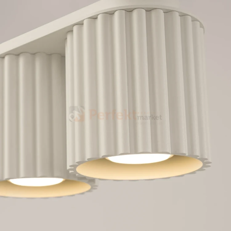 Plafon AURA 2xGU10 oprawa sufitowa ryflowana SL.1790 IP20 beżowy perfektmarket (6).webp