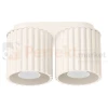 Plafon AURA 2xGU10 oprawa sufitowa ryflowana SL.1790 IP20 beżowy perfektmarket.webp
