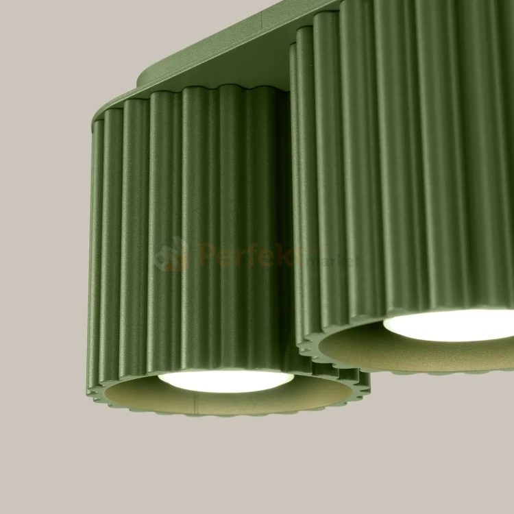 Plafon AURA 2xGU10 oprawa sufitowa ryflowana SL.1795 IP20 zielony oliwkowy perfektmarket (5).webp