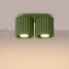 Plafon AURA 2xGU10 oprawa sufitowa ryflowana SL.1795 IP20 zielony oliwkowy perfektmarket (6).webp