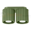 Plafon AURA 2xGU10 oprawa sufitowa ryflowana SL.1795 IP20 zielony oliwkowy perfektmarket.webp