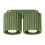 Plafon AURA 2xGU10 oprawa sufitowa ryflowana SL.1795 IP20 zielony oliwkowy perfektmarket.webp