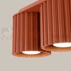 Plafon AURA 2xGU10 oprawa sufitowa ryflowana SL.1800 IP20 ochra czerwona perfektmarket (5).webp