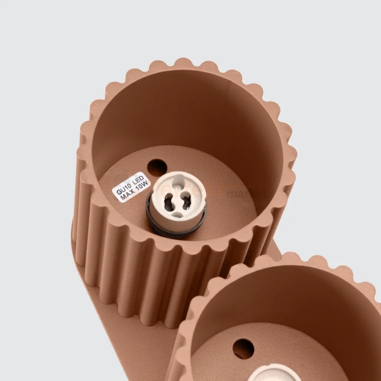 Plafon AURA 2xGU10 oprawa sufitowa ryflowana SL.1805 IP20 mocca perfektmarket (7).webp