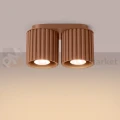 Plafon AURA 2xGU10 oprawa sufitowa ryflowana SL.1805 IP20 mocca perfektmarket (4).webp