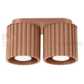 Plafon AURA 2xGU10 oprawa sufitowa ryflowana SL.1805 IP20 mocca perfektmarket.webp