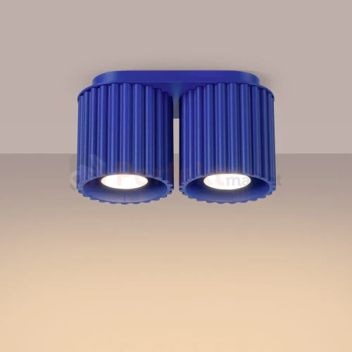 Plafon AURA 2xGU10 oprawa sufitowa ryflowana SL.1810 IP20 ultramaryna perfektmarket (4).webp