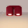 Plafon AURA 2xGU10 oprawa sufitowa ryflowana SL.1820 IP20 burgund perfektmarket (5).webp