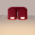 Plafon AURA 2xGU10 oprawa sufitowa ryflowana SL.1820 IP20 burgund perfektmarket (5).webp