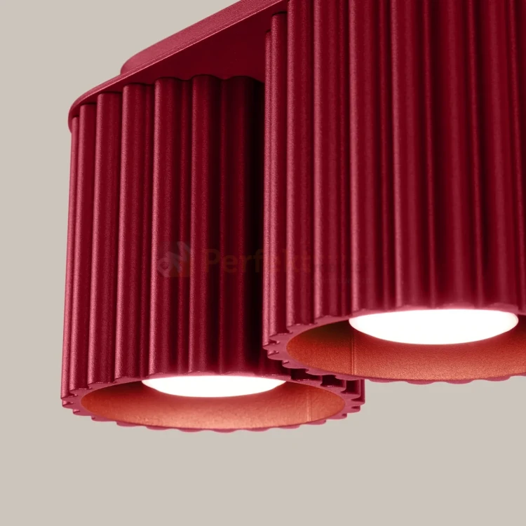 Plafon AURA 2xGU10 oprawa sufitowa ryflowana SL.1820 IP20 burgund perfektmarket (4).webp