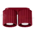 Plafon AURA 2xGU10 oprawa sufitowa ryflowana SL.1820 IP20 burgund perfektmarket.webp