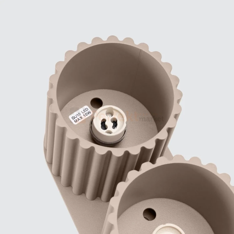 Plafon AURA 2xGU10 oprawa sufitowa ryflowana SL.1815 IP20 taupe perfektmarket (9).webp