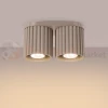 Plafon AURA 2xGU10 oprawa sufitowa ryflowana SL.1815 IP20 taupe perfektmarket (5).webp