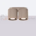 Plafon AURA 2xGU10 oprawa sufitowa ryflowana SL.1815 IP20 taupe perfektmarket (6).webp