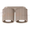 Plafon AURA 2xGU10 oprawa sufitowa ryflowana SL.1815 IP20 taupe perfektmarket.webp