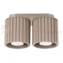 Plafon AURA 2xGU10 oprawa sufitowa ryflowana SL.1815 IP20 taupe perfektmarket.webp