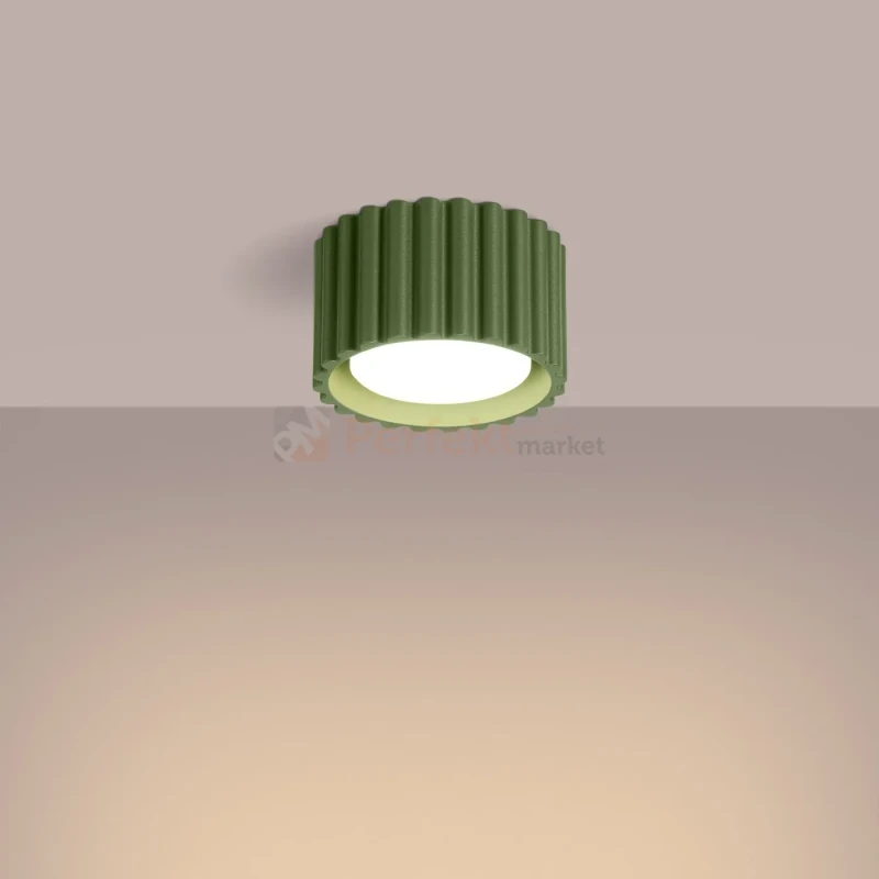 Plafon AURA 1xGx53 oprawa sufitowa tuba niska SL.1797 IP20 zielony oliwkowy perfektmarket (10).webp