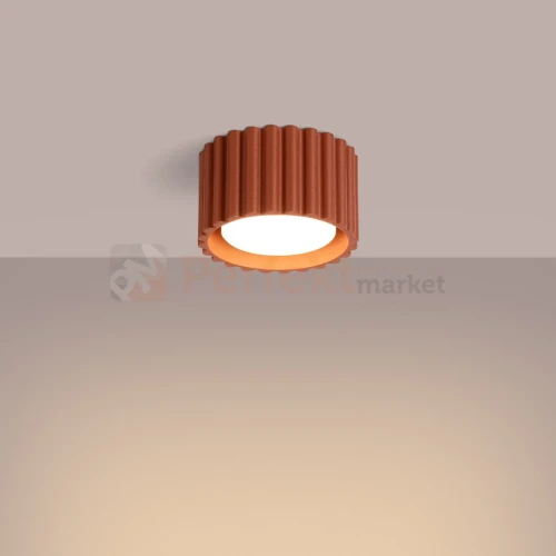 Plafon AURA 1xGx53 oprawa sufitowa tuba niska SL.1802 IP20 ochra czerwona perfektmarket (6).webp