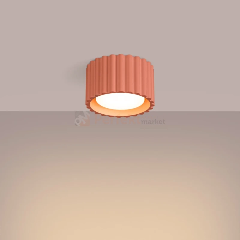 Plafon AURA 1xGx53 oprawa sufitowa tuba niska SL.1827 IP20 brzoskwiniowy perfektmarket (10).webp