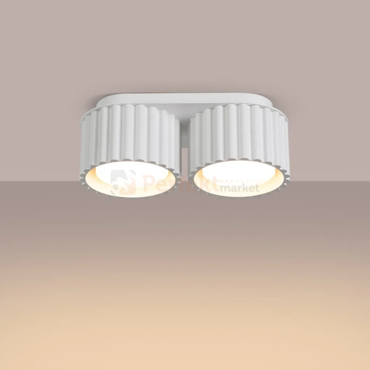 Plafon AURA 2xGx53 oprawa sufitowa tuba niska SL.1783 IP20 biały perfektmarket (6).webp
