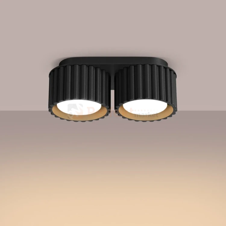 Plafon AURA 2xGx53 oprawa sufitowa tuba niska SL.1788 IP20 czarny perfektmarket (7).webp
